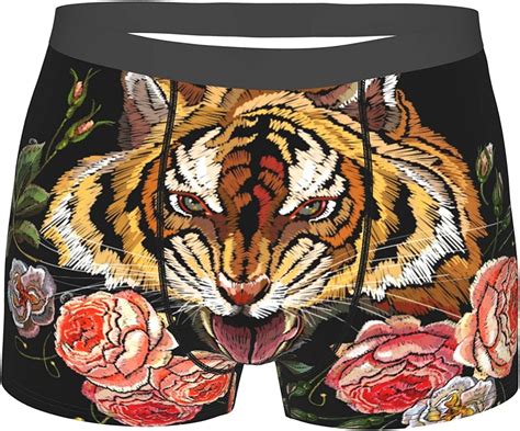 Tiger Head Mens Boxer Briefs Shorts Leg Underwear S Xxl At Amazon Men