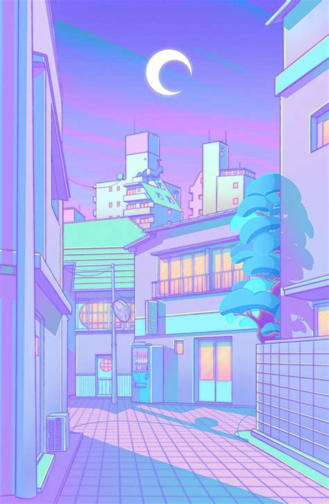 Retro Anime Aesthetic Wallpaper Purple Anime Wallpaper Hd