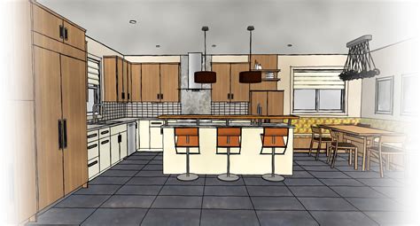 Kitchen Design Drawing at PaintingValley.com | Explore collection of