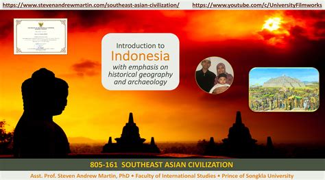 Southeast Asian Civilization Dr Steven Andrew Martin Courses