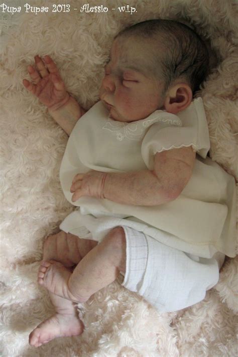 Baby Alessio Reborn Doll With Painted Hair Newborn Baby Dolls