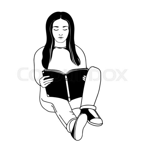 Girl Sitting Down Drawing