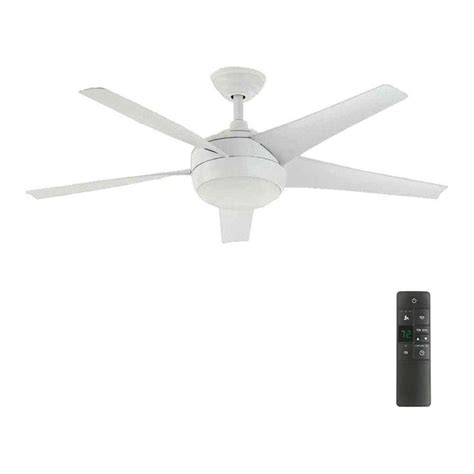 Ceiling fan manufacturers now have to label their boxes with the efficiency rating—called efficacy and given in cubic feet per minute of air movement per watt of electrical power input (cfm/watt). Home Decorators Collection Windward IV 52 in. LED Indoor ...