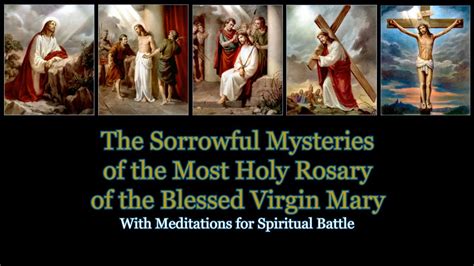 The Holy Rosary Sorrowful Mysteries Youtube