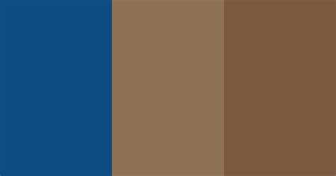 Classic Blue And Brown Color Scheme Blue