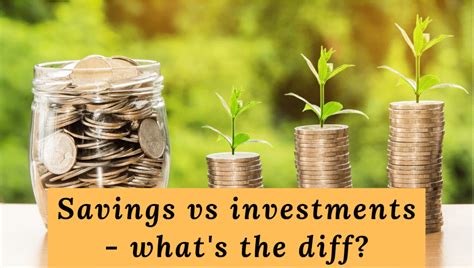 Savings Vs Investments Whats The Difference The Millennial Finance