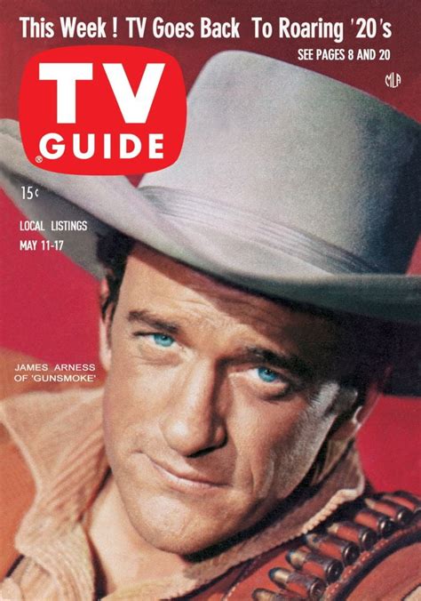 Gunsmoke James Arness Tv Guide Cover May Tv Guide Courtesy Everett Collection