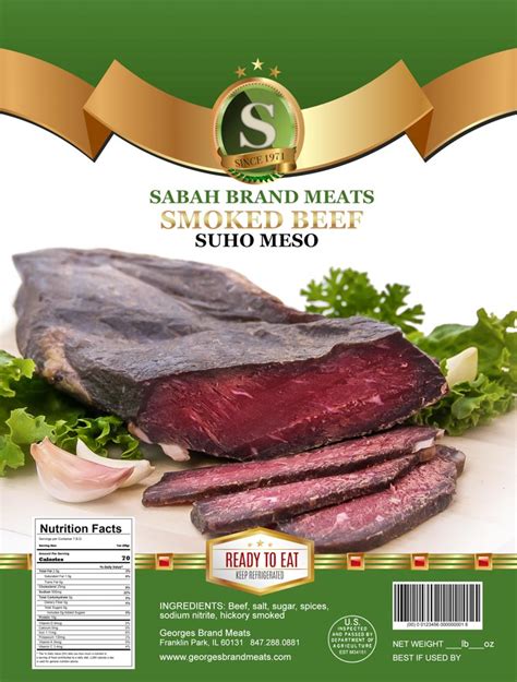 Smoked Beef Suho Meso Smoked Meat Products Georges Brand Meats