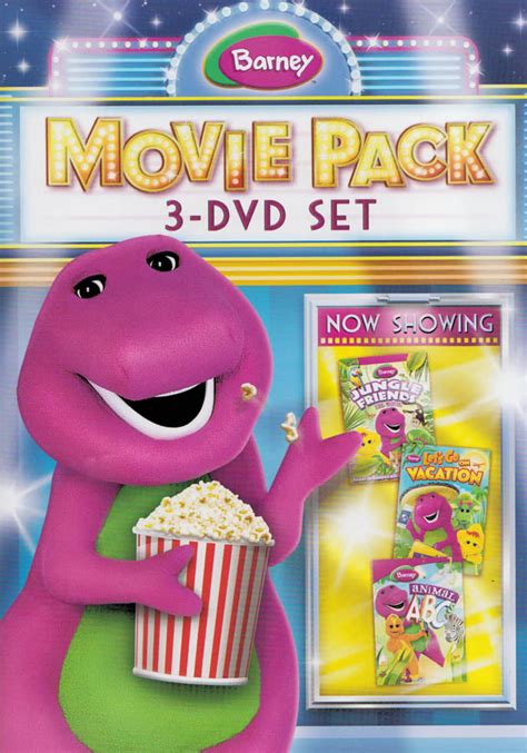 Barney Movie Pack Jungle Friends Animal Abcs Let S Go On Vacation