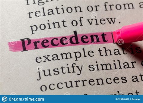 Definition of precedent stock image. Image of definition - 125848423