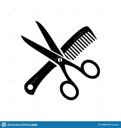 Are you searching for barber scissors png images or vector? Scissor And Comb Icon Logo Simple Illustration Stock ...