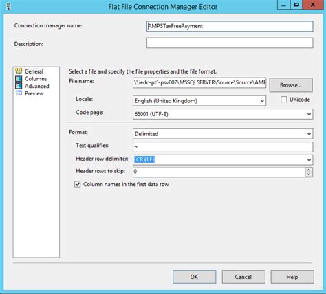 Sql Server Text Qualifier Appears In Data When Using Flat File