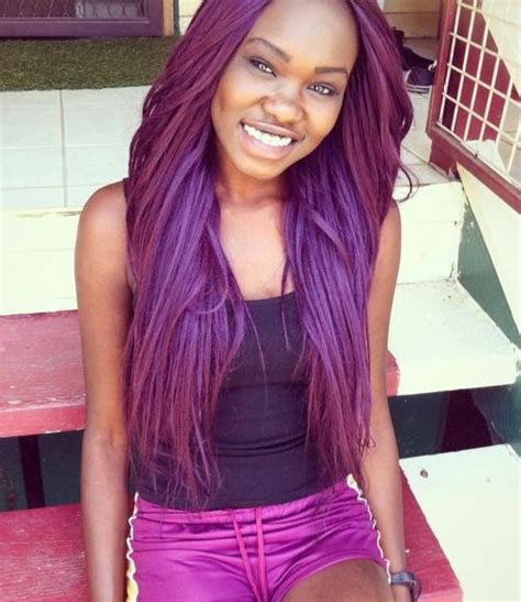 Top 13 Cute Purple Hairstyles For Black Girls This Season Girl With