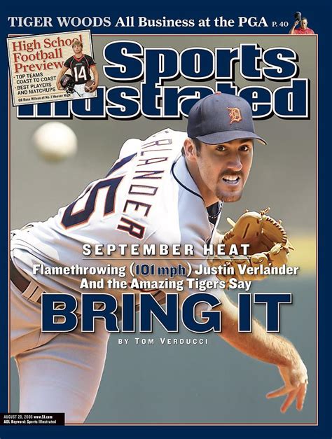 Detroit Tigers Justin Verlander Sports Illustrated Cover By Sports