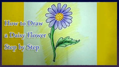 Learn how to draw a daisy flower (daisies) in simple steps drawing lesson / tutorial for beginners. How to Draw a Daisy Flower Step by Step | Flower step by ...