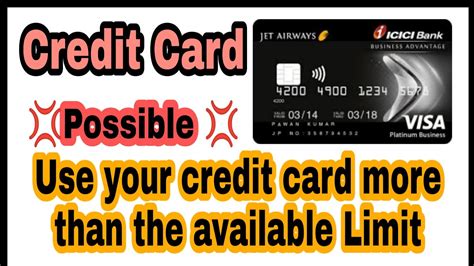 People with better credit scores are likely to get higher credit limits since they are viewed as less of a potential credit risk. How to use Credit Card more than the available limit || Credit Card Limit increase || 2020 - YouTube