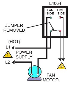 • the connecting duct between the oil furnace and the wood furnace must be 305 mm x 460 mm (12 x 18) with elbows having a minimum inside radius of 150 mm (6). hvac - How should I wire this White-Rodgers fan and limit control? What about the thermostat ...