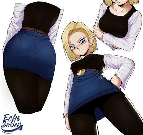 Android 18 No Jacket By Echosaber1 On Deviantart