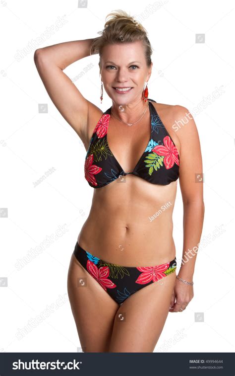 Middle Aged Bikini Woman Foto Stock Shutterstock