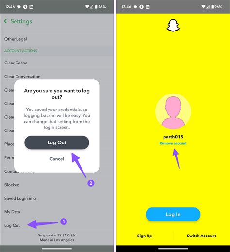 3 ways to remove saved snapchat account from any device guiding tech