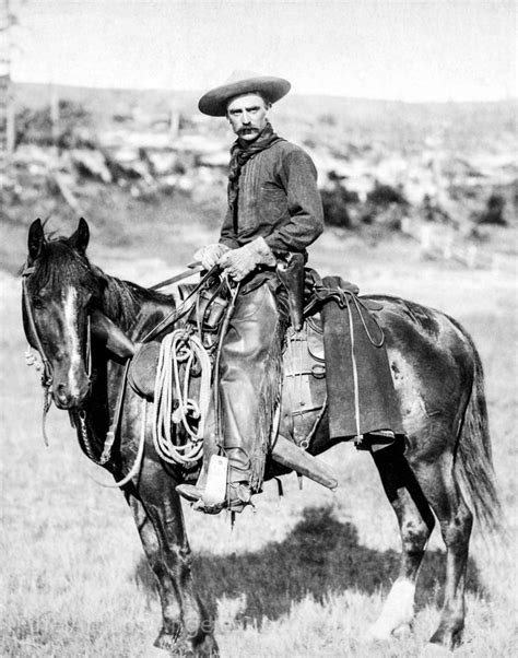 John Ch Grabill Photo The Cowboy Late 1800s Etsy