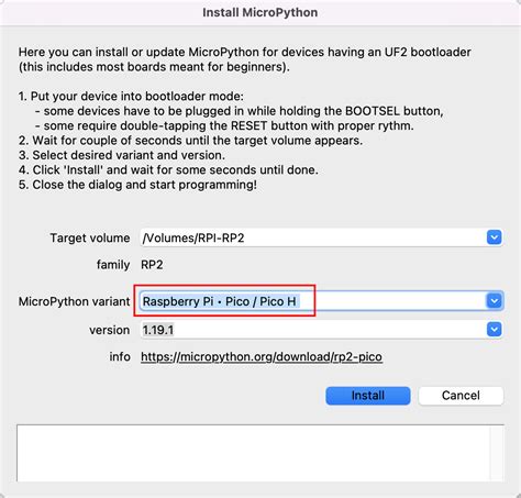 2 Install Micropython On Your Pico — Sunfounder Pico4wdcar Documentation