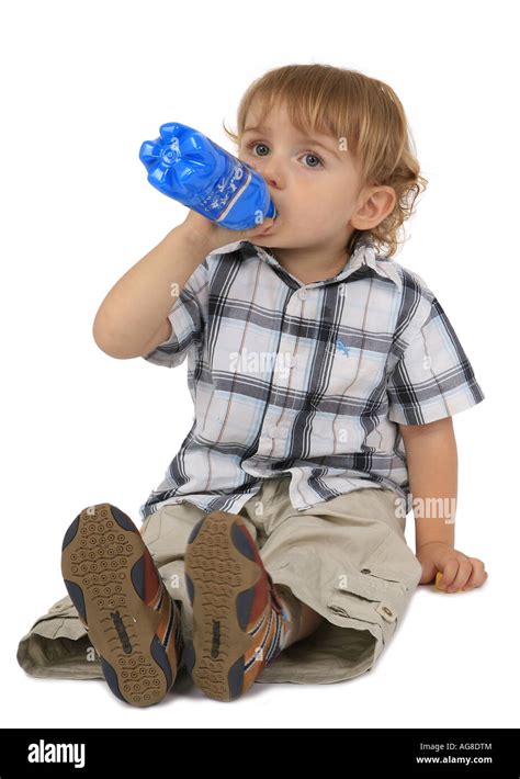 Boy Drinking Germany Stock Photo Alamy