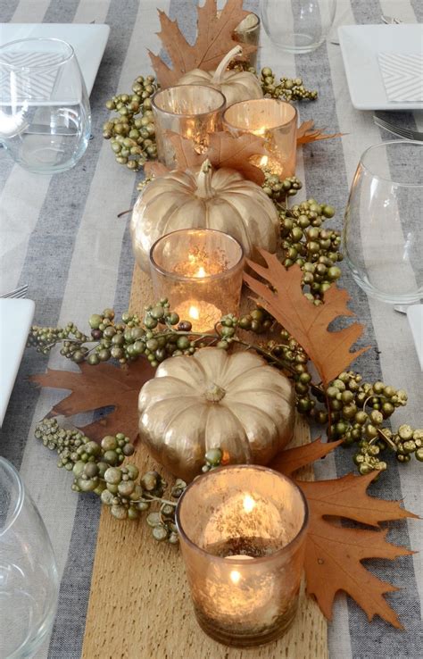 10 diy thanksgiving table decorations decoomo