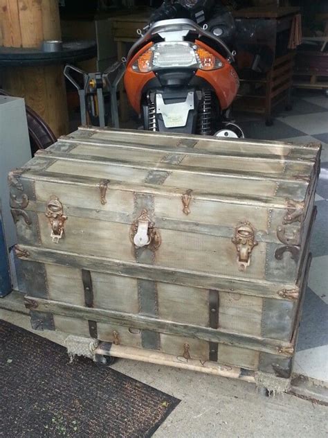 After Photo Of My Steamer Trunk I Used Annie Sloan Chalk Paint To