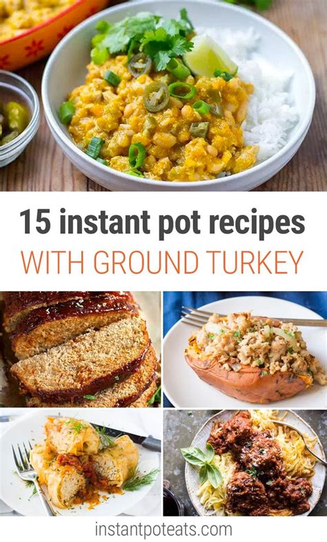 Swirl oil to coat and add ground turkey. 15 Delicious Instant Pot Ground Turkey Recipes - Instant ...