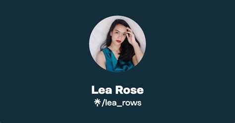 Lea Rose Instagram Facebook Tiktok Linktree