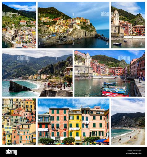 Collage Of Cinque Terre Photos In Italy Vernazza Manarola Monterosso