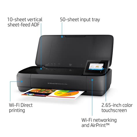 Hp Officejet 250 Allinone Portable Printer With Wireless