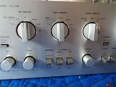 technics su v8 vintage integrated dc amplifier photo 2225952 uk audio mart