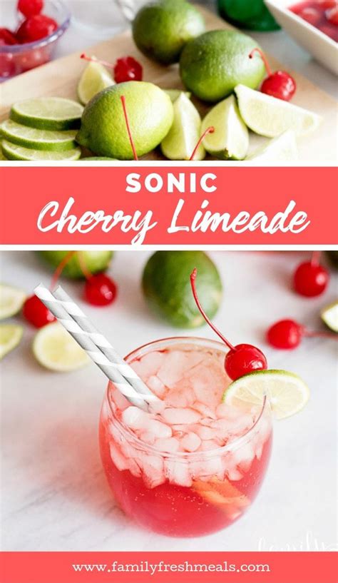 Copycat Sonic Cherry Limeade Recipe Cherry Cherrylime