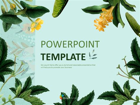 Botanical Free Powerpoint Templates Design