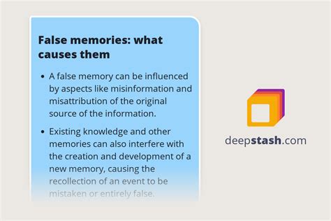 false memories what causes them deepstash