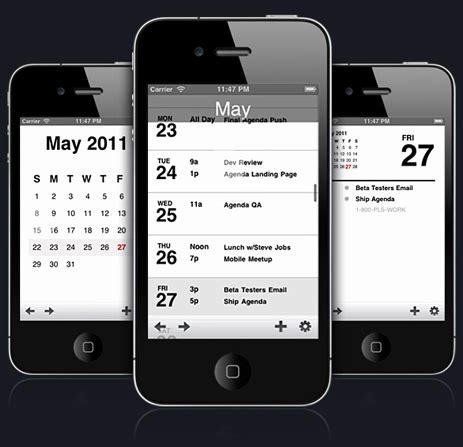 Calendar apps are like blue jeans. swissmiss | Agenda iPhone App