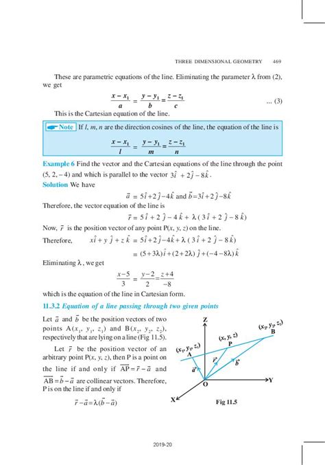 Ncert Book Class 12 Maths Chapter 11 Three Dimensional Geometry Pdf