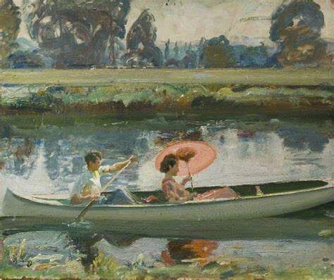 Study For The White Canoe By Sir Alfred James Munnings Art Renewal