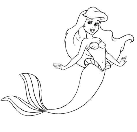 How To Draw Ariel The Little Mermaid Step By Step Draw Central