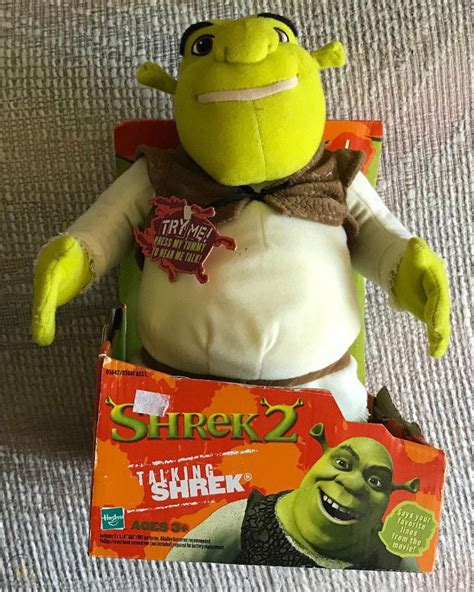 Shrek 2 Talking Shrek Plush Hasbro 2004 Works Great 1937952020
