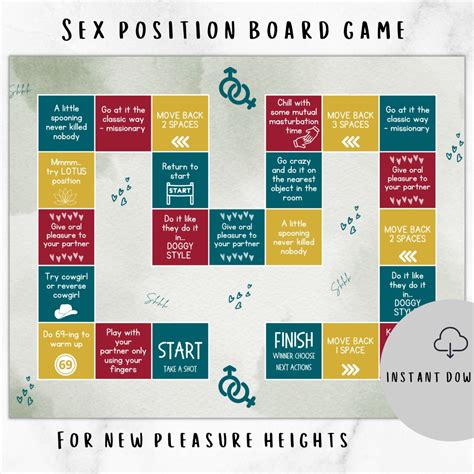 Intimacy Foreplay Sex Position Board Game For Adult Couples Bedroom