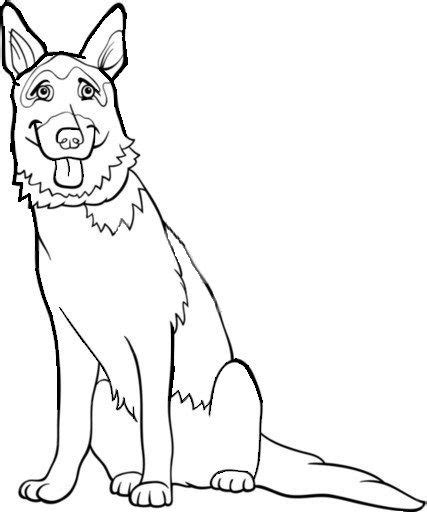 German Shepherd Coloring Pages For Kids
