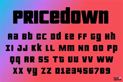 Pricedown Font Typodermic Fontspace