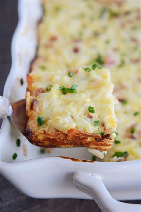 Cook 10 sausage links in the microwave according to package directions. Cheesy Hash Brown Egg Breakfast Casserole Recipe | Mel's ...