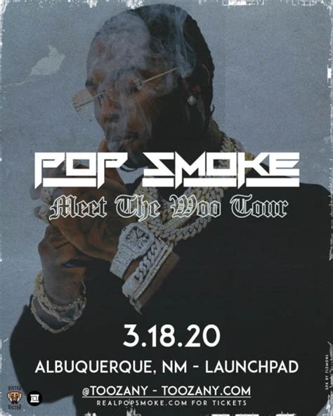 Pop Smoke Meet The Woo Tour Launchpad Albuquerque Nm March 18th