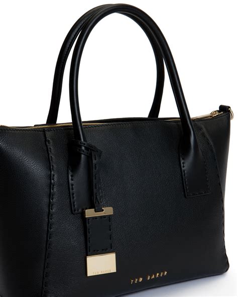 Large Black Leather Duffle Bag