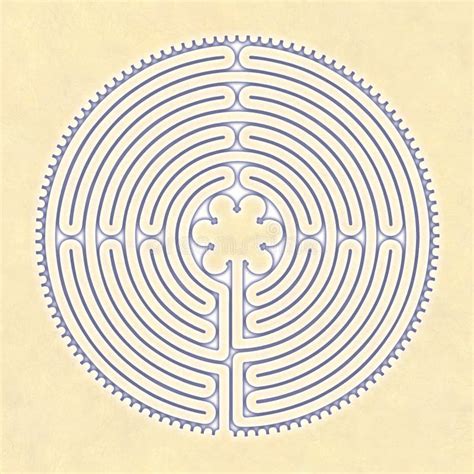 Chartres Labyrinth Stock Image Image Of Medieval Sign 22950507