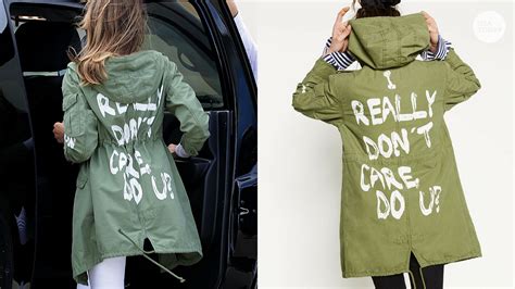 Melania Trump Jacket Says I Dont Really Care Do U